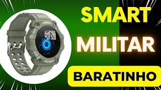 Smartwatch Redondo Militar Baratinho! FD68 (FD68S) é Bom? Vale a Pena? Review Completo e Análise!