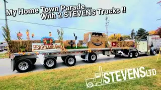 LOW and SLOW Through The Dorchester Fall Fair Parade ! Honking, Jake Braking and Waving At Locals !!