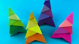 Paper Tree Folding ~ Stackable Paper Toy ~ Origami Tree
