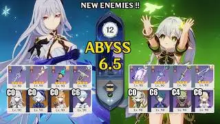 NEW Spiral Abyss 6.5 Luna 6 | C0 Skirk Freeze & C0 Nahida Hyperbloom | Genshin Impact【原神】