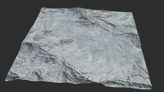 Gaea 1.3 Tutorial | Snowy Field Terrain Breakdown