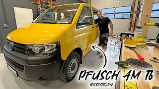 Seitenscheibe falsch herum eingebaut im VW T6 Postbus 🤯 Freundships Woche