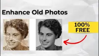 How To Upscale & Enhance  Old or Damaged Photo  Using AI (Free & Easy)