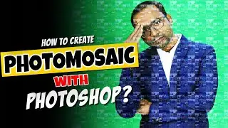 How to create a mosaic portrait image in photoshop in hindi? Photoshop Tutorial