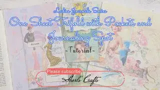One Sheet Trifold with Pockets and Journaling Spot Tutorial ~ Ladies Journals