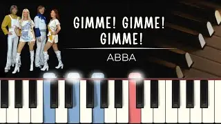 ABBA - Gimme Gimme Gimme (A Man After Midnight) MIDI + synthesia tutorial + piano sheets