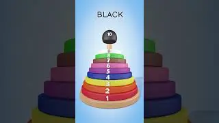 Learning Numbers 1-10 & Colors — Educational video — Stacking Rings — Olly the train #shorts