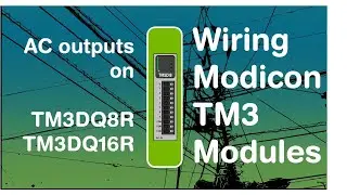 Wiring AC outputs from a TM3 (Schneider Modicon PLC module) (Video 4 in a series)