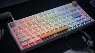 Keydous NJ80 + Lubed Gateron Milky Yellow 2 Minute Unadulterated Sound Test