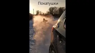 Перший сніг/ колесо+машина
