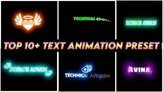 Top 10+ New Text Animation Preset download link Alight motion 2021 | Top 10 text Preset Alight motio