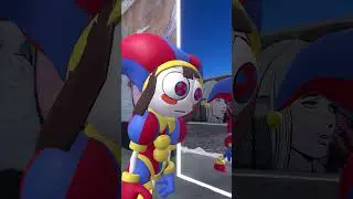 Pomni Monster in the Mirror & Jax #theamazingdigitalcircus