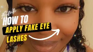 ASMR Applying My Fake Eye Lashes😍  (Chit Chat Whispers) Layered Mouth Sounds 👄