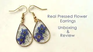 Real Pressed Flower Earrings Unboxing and Review #etsycreatorco #ad #sponsored @Etsy