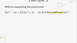 A Maths Chap 4.1 Polynomials - Example 2 and 3