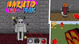 Новое Обновления Мода NARUTO MAX V3 В Майнкрафт Пе // Новый Мод Наруто для МКПЕ
