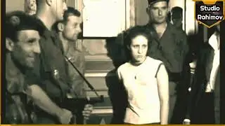 A rare shot of Yassef Saadi and Zahra Zarif while they were arrested by the French misguided