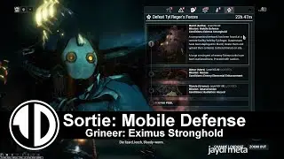 Warframe Sortie Solo : Grineer Mobile Defense Eximus Stronghold : Limbo