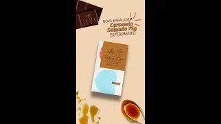 Nova Embalagem Chocolate 70% cacau Recheado com Caramelo Salgado - 75g CARAMELINHO