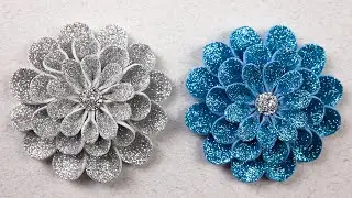 DIY foam flowers idea | Foam sheet craft ideas | Beautiful flowers From Glitter foamiran