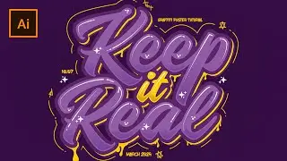 Graffiti Typography Poster in Adobe Illustrator