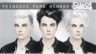 Pack peinados para Hombre [Male Hair] - Sims 4
