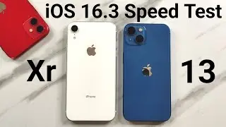 ios16.3 iPhone Xr vs 13 Speed test!!!