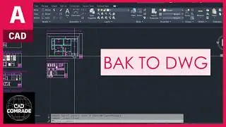 How to convert a BAK file to DWG file