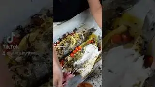 Mediterranean-style baked fish #short #food #recipe