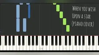 When You Wish Upon A Star Simple Piano | Piano Pop Song Tutorial  with sheet music