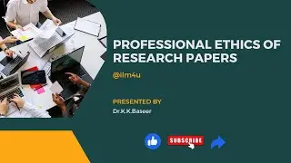 Professional ethics of research papers