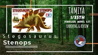 Tamiya 1/35th Stegosaurus Stenops Unboxing and Review video - A highly detailed  dinosaur model
