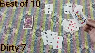 How to play Dirty 7 Cards Game | Best of 10 | Part 1 | Parwaz Pro
