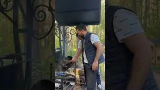 Шикарный Стейк 🥩 на мангале  Отдых Эльбрус Горы 
