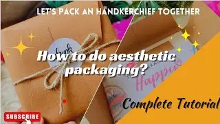 Embroidered Handkerchief Packaging | Embroidery hoop packaging | packing ideas for embroidery hoop |