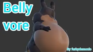 Belly vore & growling by furbydemonic #[V- ANIM 3]