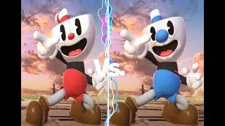 Cuphead and Mugman No Fighting But it's Smash Bros