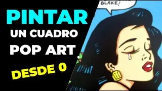 Como pintar un cuadro POP ART COMIC  #115 //  How to paint a POP ART style painting