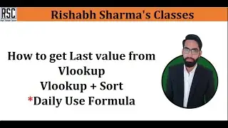 How to Get Last Value from Vlookup if names are Repetitive