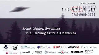 Hacking Azure AD Identities | Nestori Syynimaa | WWHF 2023