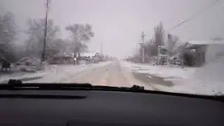 Sabirabad rayonu Əhmədabad kəndi ilk qar 2023