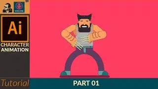Character Animation | Drawing  2D Character (Logan ) in adobe illustrator | Tutorial