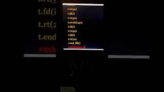 create this animation using python turtle graphics 