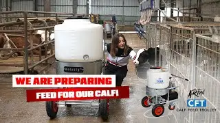 WE ARE PREPARING FEED FOR OUR CALF!