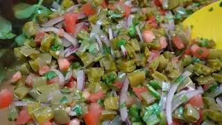 Ensalada de Nopales - Cómo cocer Nopales sin Agua
