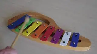 Old MacDonald Had A Farm (ChuChu TV kids song) on toy xylophone