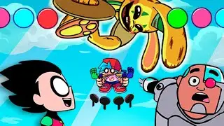 FNF Birdie Swaps Bunzo Bunny & Boyfriend | Guys Look A Birdie Song ( FNF mod )