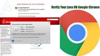How To Verify java on Google Chrome Web Browser