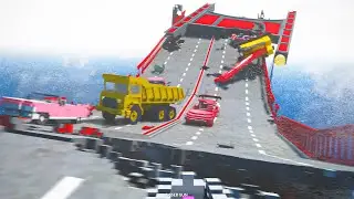 Collapse Bridge with Traffic Jam - Teardown
