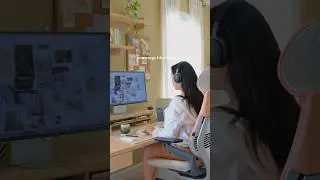 mornings like these 🍵🖥️🍃🐾 #dailyvlog #desksetup #cozyhome #aesthetic